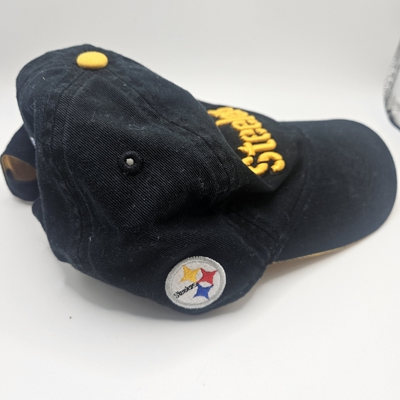 Pittsburgh Steelers Hat NFL Team Apparel Black Yellow Adjustable - Picture 4 of 7